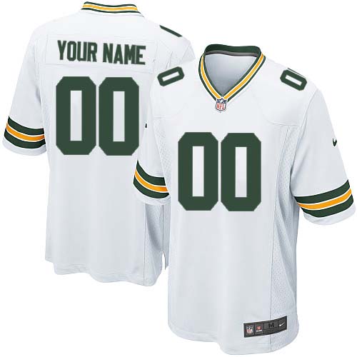 Nike Green Bay Packers Customized White Stitched Youth NFL Jersey